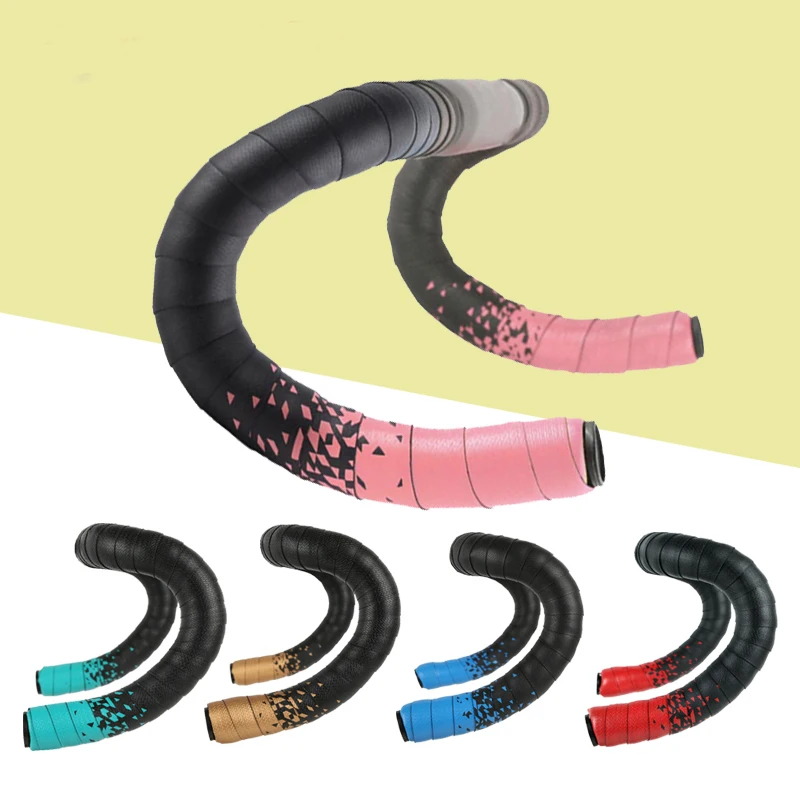 Road Bike Handlebar Tape PU EVA Soft Bend Tape Antiskid Shock Resistant Bike Handlebar Tape Bicycle Parts