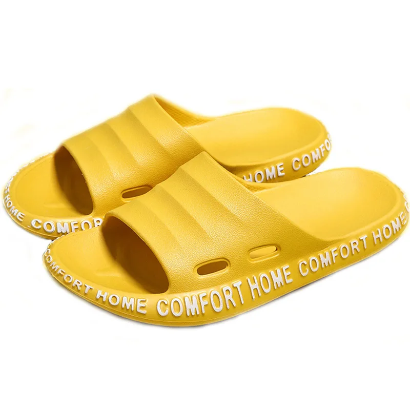 

2022 wholesale summer light weight anti-slip women sandals soft thick Sole house slides pure color Indoor EVA slippers