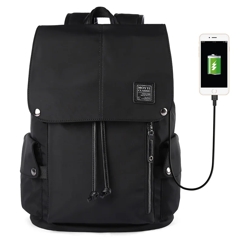 

USB pack bag travel bag Waterproof woman backpacks cycling Travel Outdoor Laptop Backpack for Men, Black