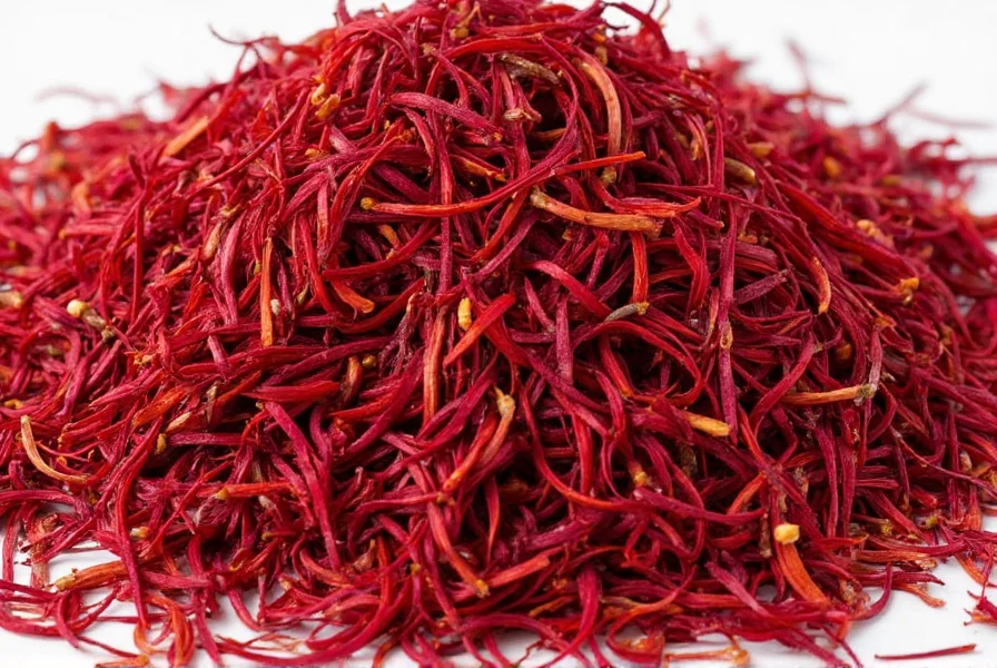 Saffron versus safflower side by side