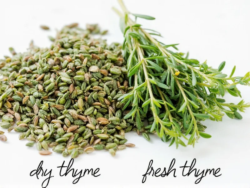 Dry Thyme vs Fresh Thyme: Complete Cooking Guide