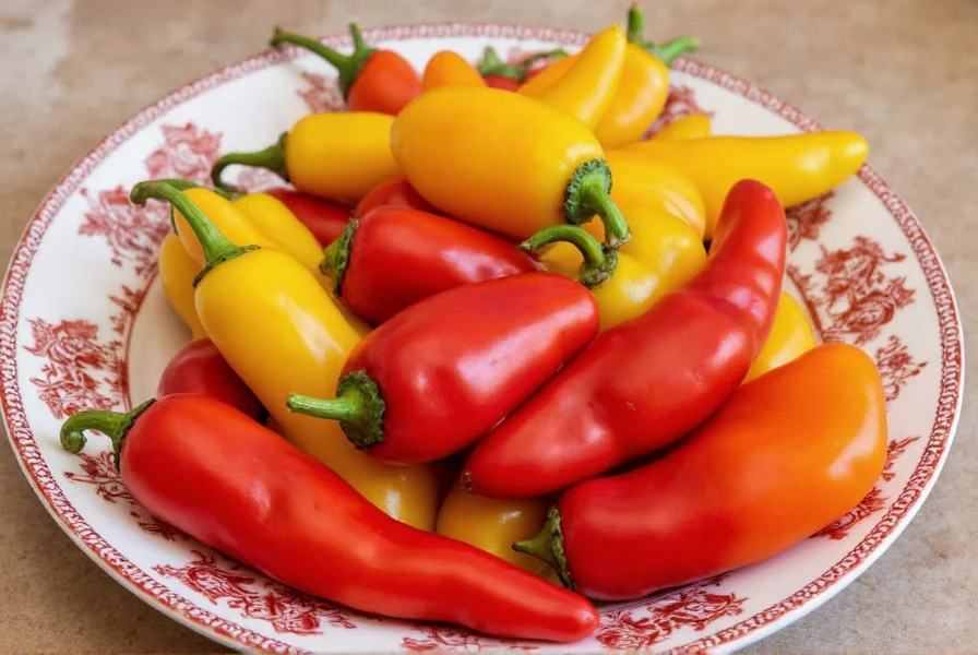 Aneheim peppers in market