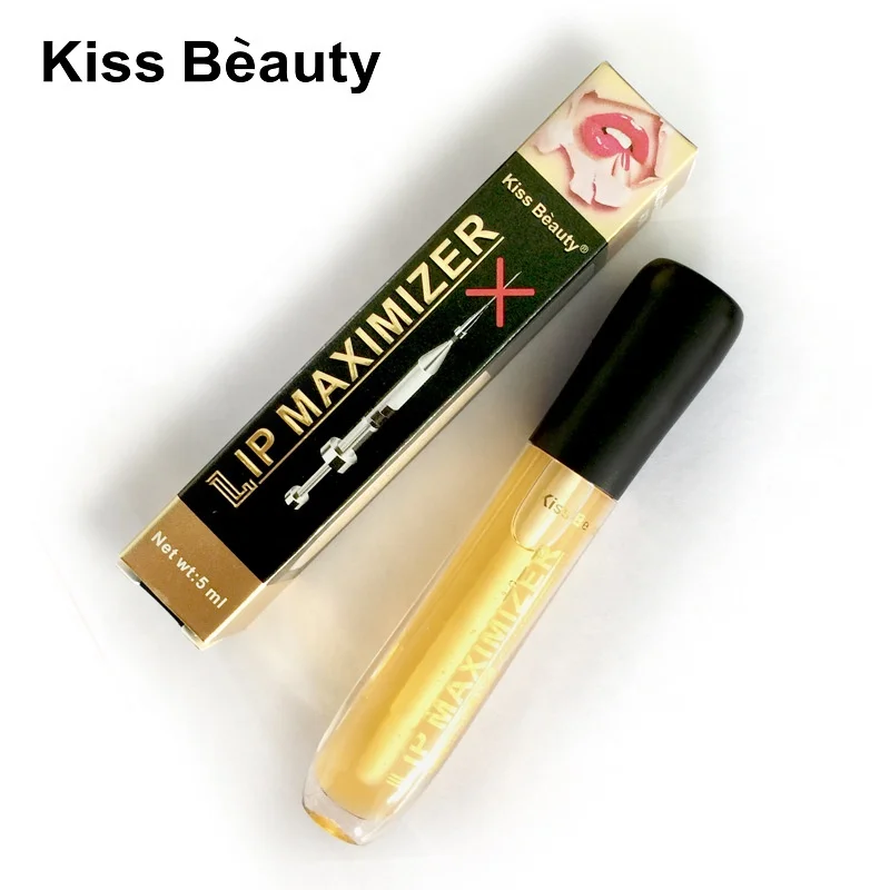 

Kiss Beauty Transparent Lip Plumping Oil Moisturizing Diminishing Lip Wrinkles Gloss Make Lip Plumper Bigger Cute