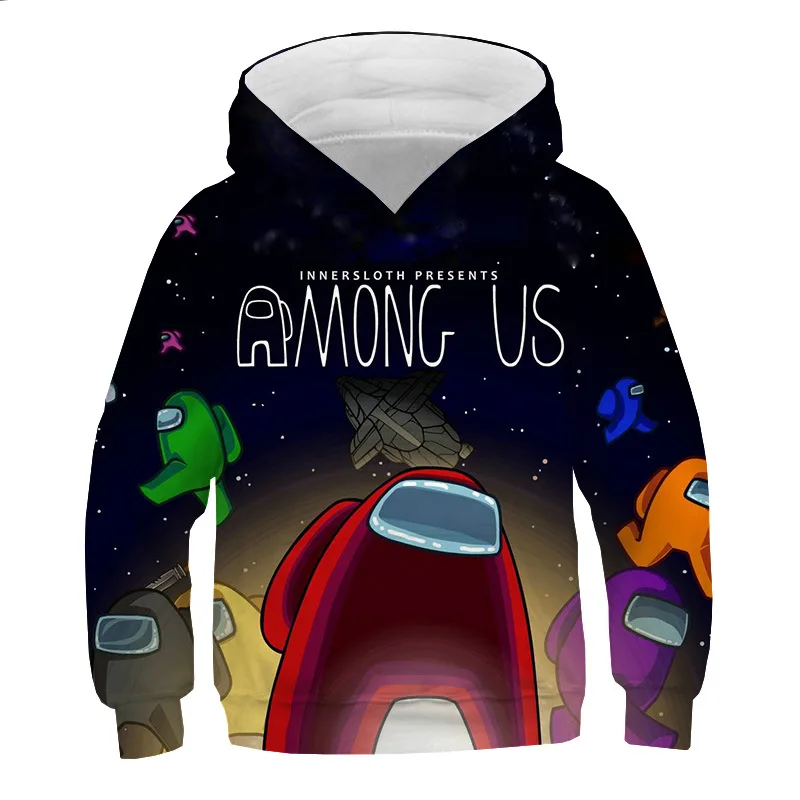 

Among Us Hoodie, 3D Print Pullover Long Sleeve Hoodie Sweatshirt Top Street Casual Hoodies for Women Men, Customized color