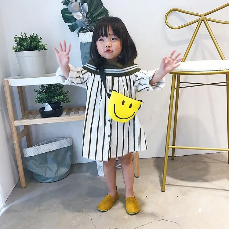 

Qetesh Children Cute Smile For Kids Little Girls Designers Bags