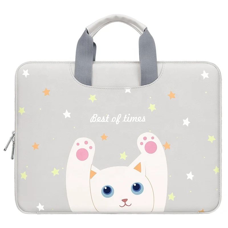 

Overstock 14 inch digital printing PU water resistant school bags kids laptop bags, Customized