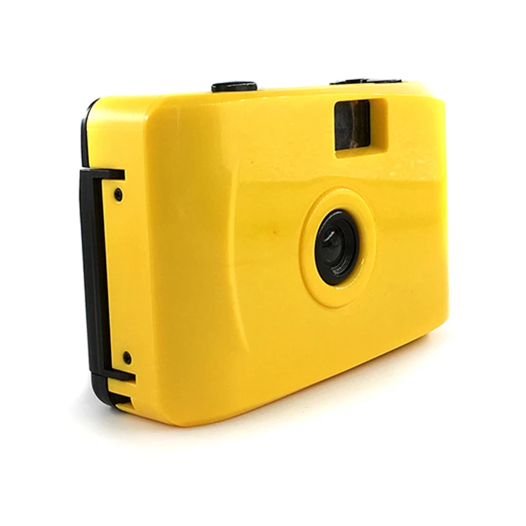 
Beestar Plastic Fixed Focus Manual Vintage Mini 35mm Film Camera Instant Camera Pure Color Yellow 