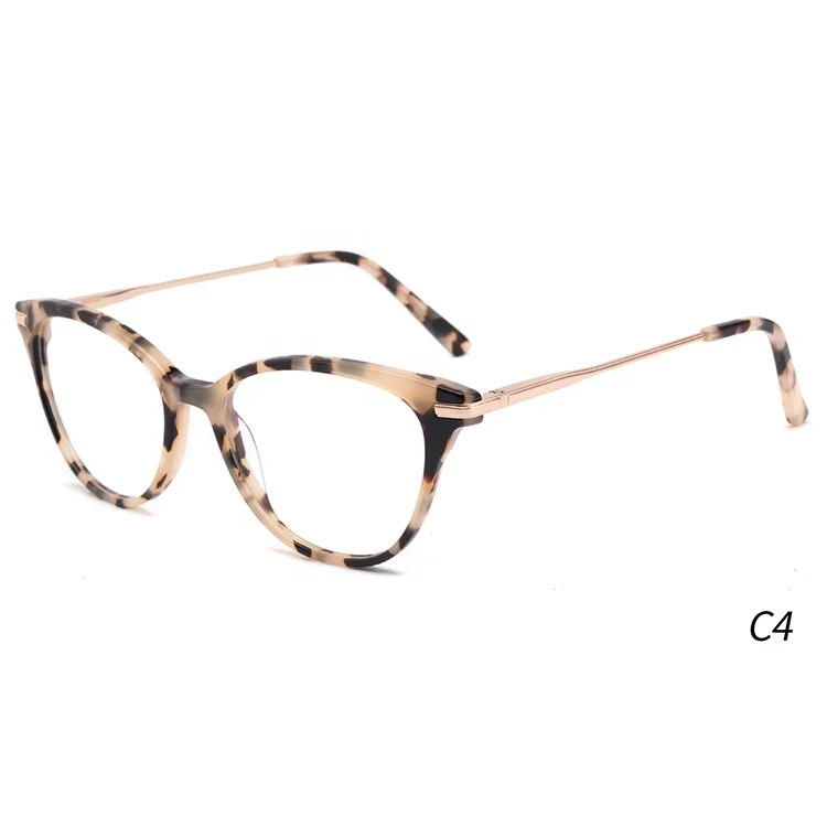 

Clear pink retro style women designer cat eyes eye glasses