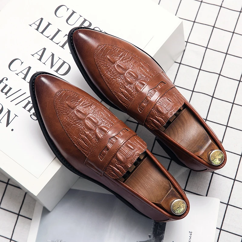 

Discount Comfortable Big Size Mens Dress Leather Shoes Rubber Outsole Dress Shoes & Oxford, Optional