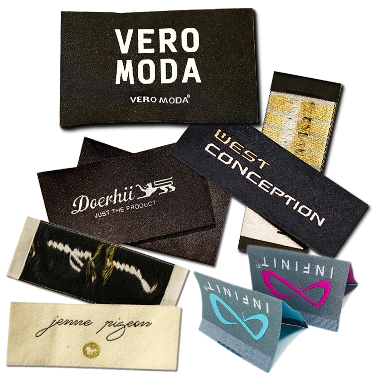 

Shirt Label Tag Products Woven Custom Made Labels for t Shirt Clothing, Custom color