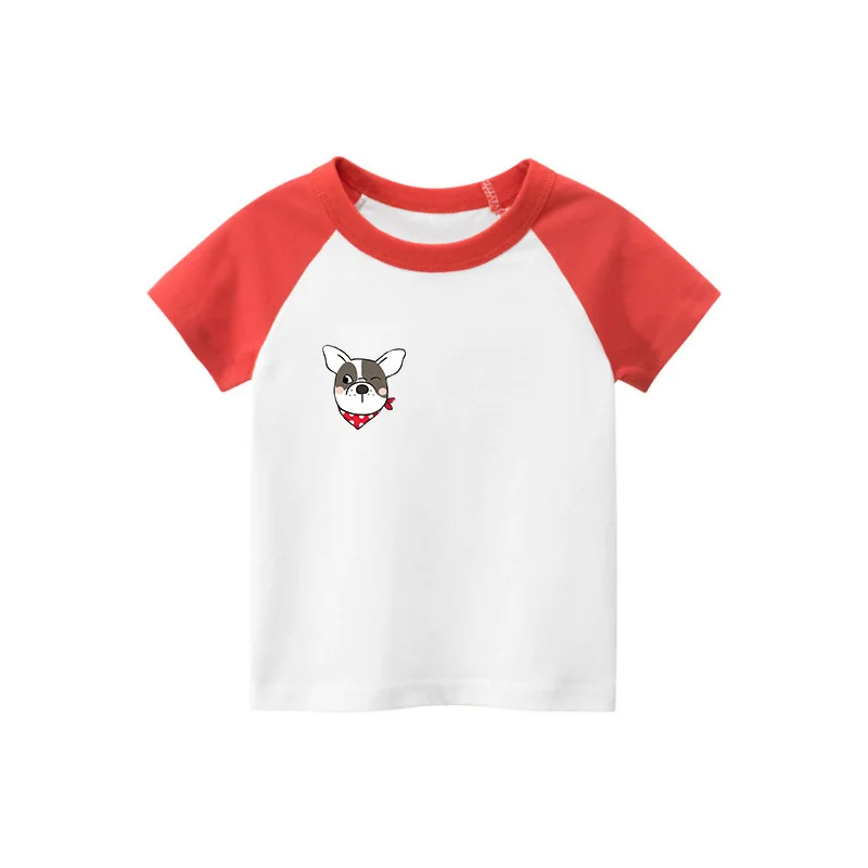 

Summer children's raglan sleeve T-shirt boys short sleeve top