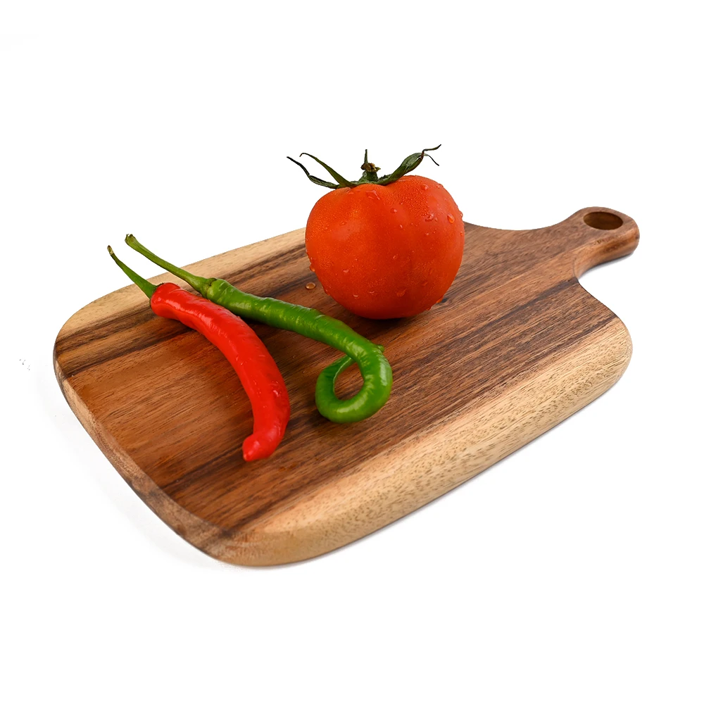

Classical Natural Wooden Home Hotel Kitchen Cheese Butcher Chopping Block OEM Acacia wood Cutting Board for Meat Bread