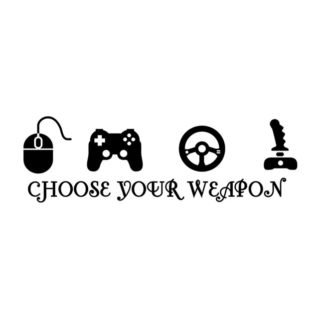 

Study Bedroom Home Decoration Stickers Game Controller Stickers, As picture