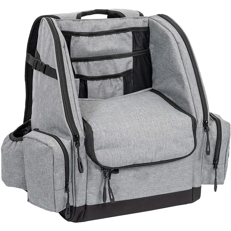 

New Style Sports Pack Backpack Disc Golf Bag, 25+ Discs Golf Backpack, Grey