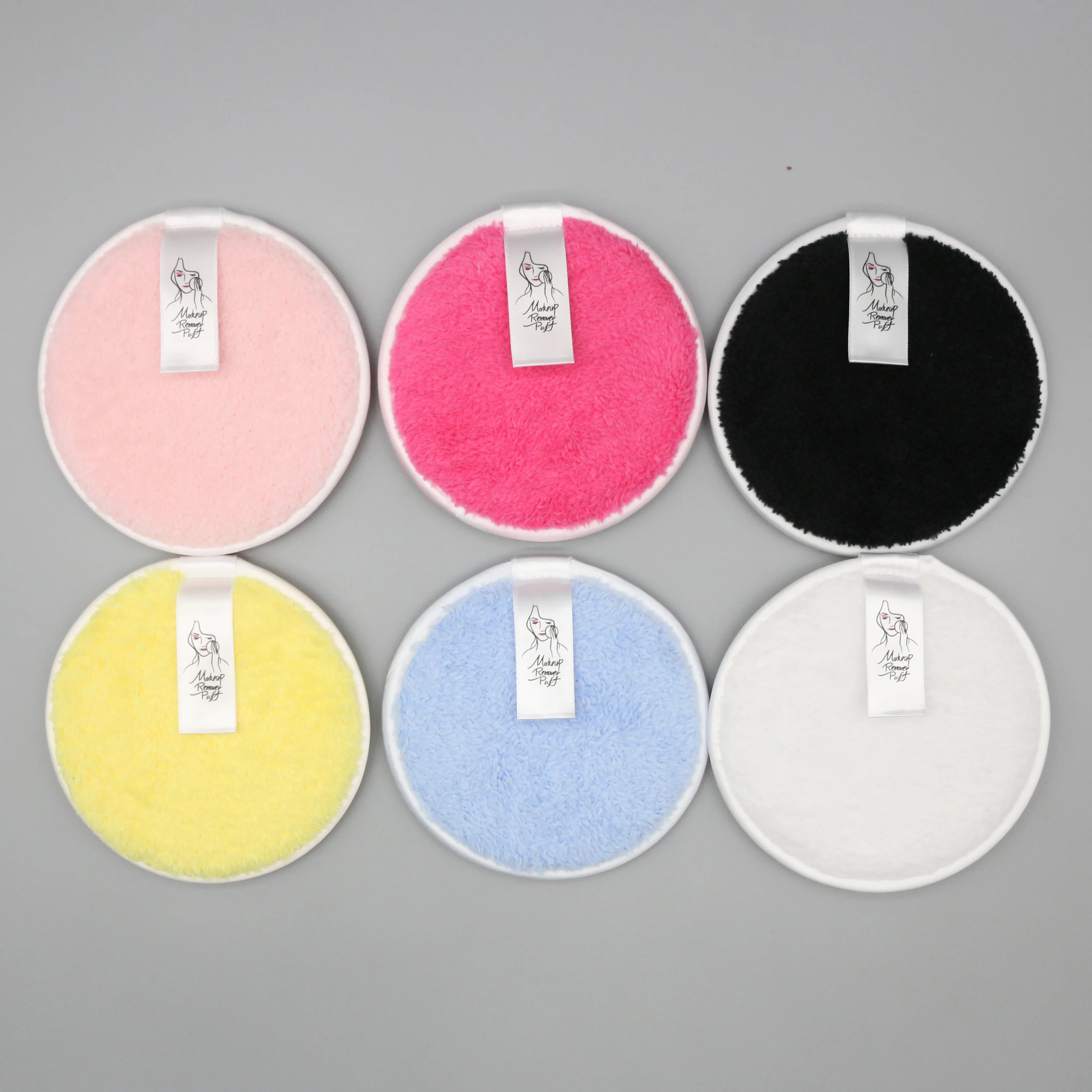 

2021 New Arrival Round Washable Reusable Makeup Remover Pad Face Cleansing Microfiber Facial Makeup Remover pads