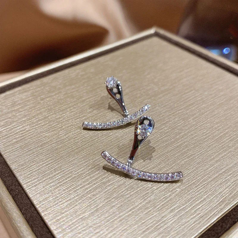 

fashion trendy geometric crystal earrings 2021