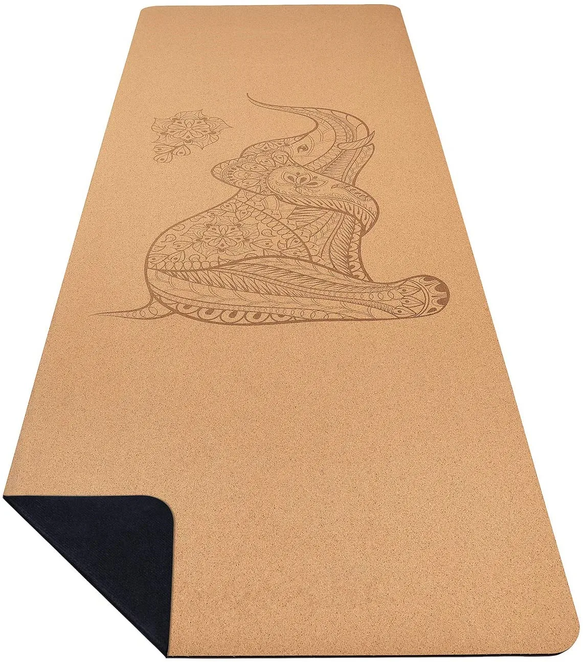 

Travel microfiber suede natural rubber thin fold foldable smart washable 1mm yoga mat with bag training tpe mats wholesale, Natural cork