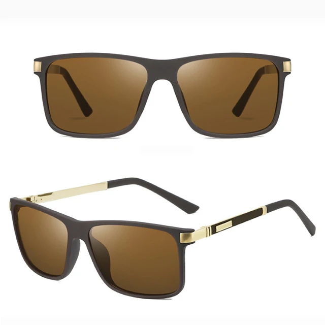 

P9597 DL glasses Fashion Eyewear Oversized Men Shades TR90 Frame Classic Square Driving Sun Glasses TAC Polarized Sunglasses