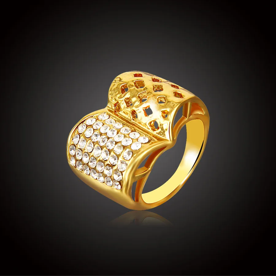 中国制造镀金宝石男士戒指批发