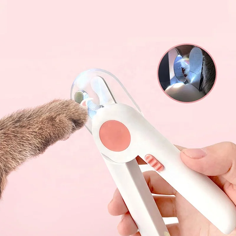 

Professional pet nail clipper LED animal cat nail trimmer clippers