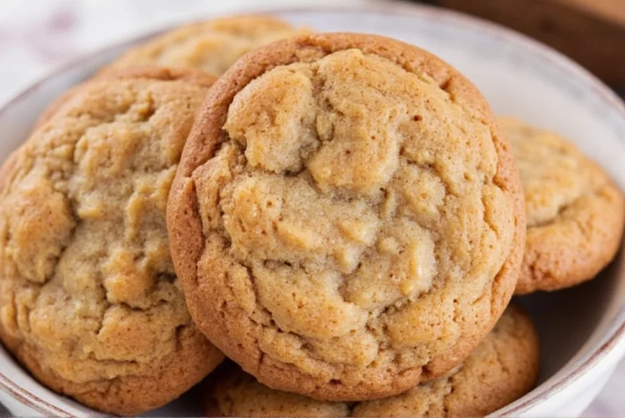 Close-up of perfectly baked soft ginger bread cookies arranged on a wooden board with cinnamon sticks