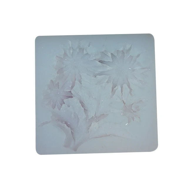 

Sunflower silicone resin mold cake chocolate fudge mold baking tools, White