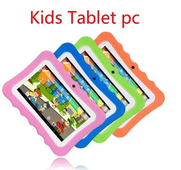 

7 Inch Quad Core Lovely Android Educational Kids WIFI Tablet PC Q704 Tablet For kids, Pink blue green orange red