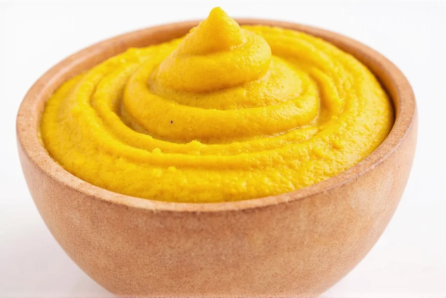 Turmeric paste used in golden milk recipe with spices