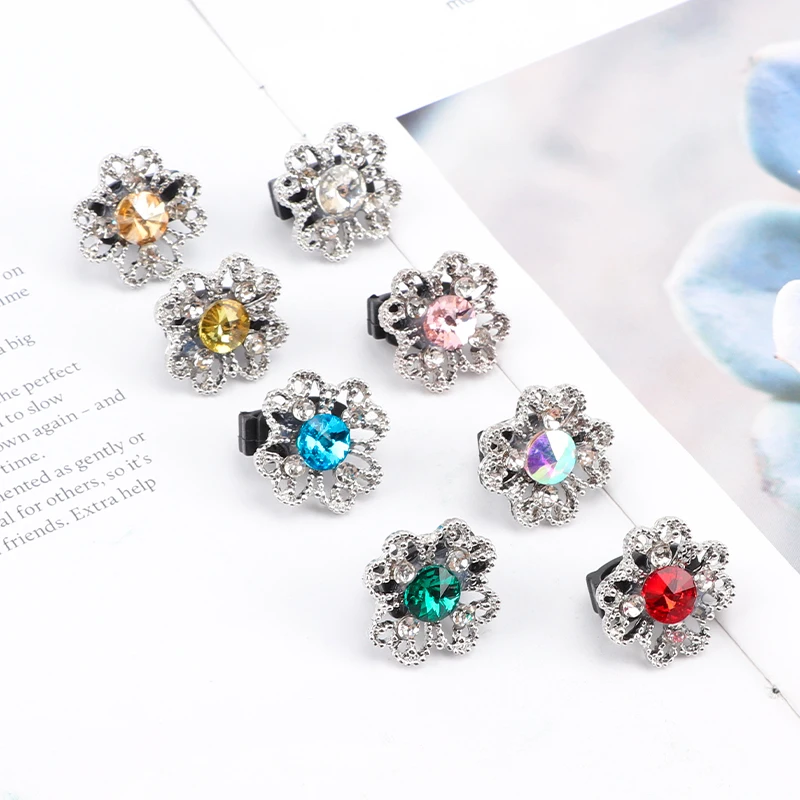 Luxury Metal Shoe Charms Shiny Rhinestone Decorative Shoe Clips for Sneakers Premium Shoe Decorations