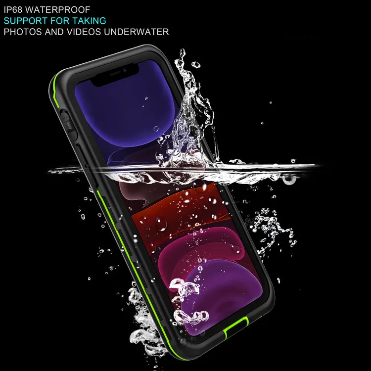 

Mobile phone accessories rugged case 360 full protection tpu pc waterproof shockproof cell phone cover for iPhone 11