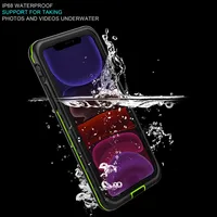 

Mobile phone accessories rugged case 360 full protection tpu pc waterproof shockproof cell phone cover for iPhone 11