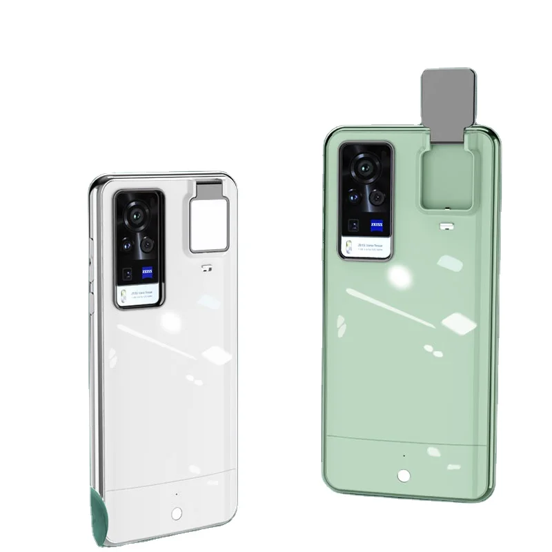 

Phone Photo Led Selfie Ring Fill Light Cover Ring Square Light Phone Case For VIVO X30 pro