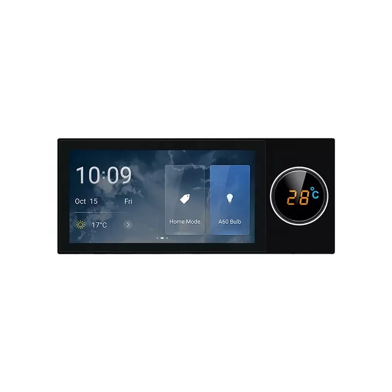 

2022 Android Tuya Zigbee Wifi 6" HD LCD touch wall switch multifunctional smart home gateway with light control touch panel