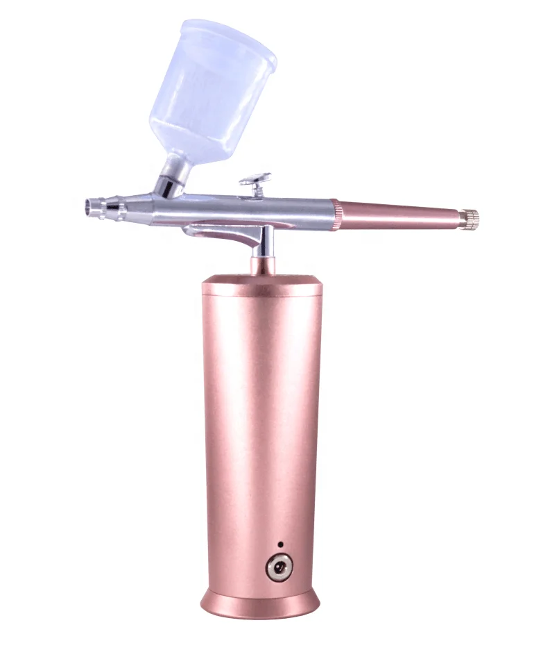 

Cordless Portable Air Brush Electric Airbrush Makeup Pen Gun Compressor Set Kit Equipment Machine Airbrush, Red, pink, can be customized
