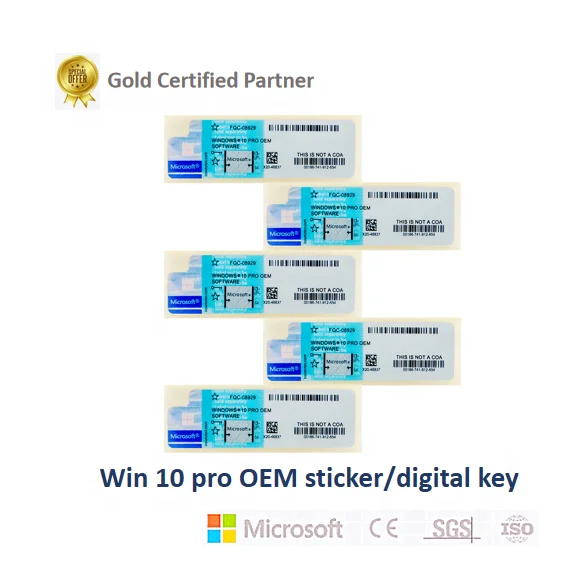 

Windows 10 Professional Product KEY NEW BLUE Sticker OEM licensed online activation win 10 pro oem key