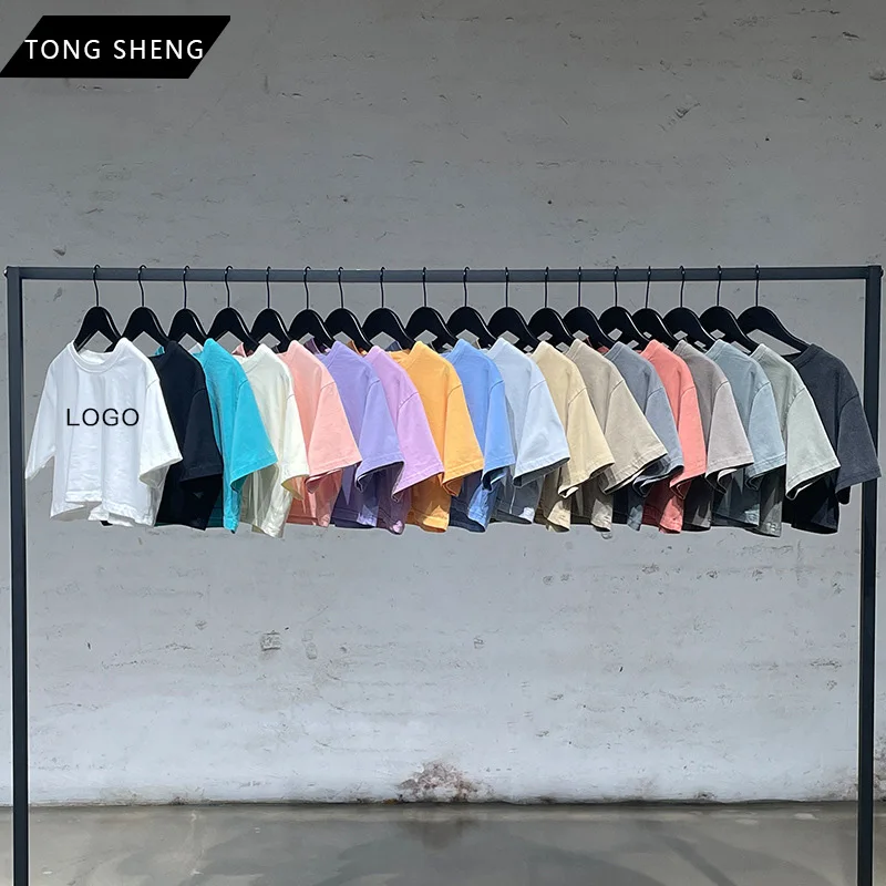 

2022 New Arrival Spring Summer Women Casual Solid Color Short T-shirt Hip-hop Sports Crop Top Tshirt, Any colors