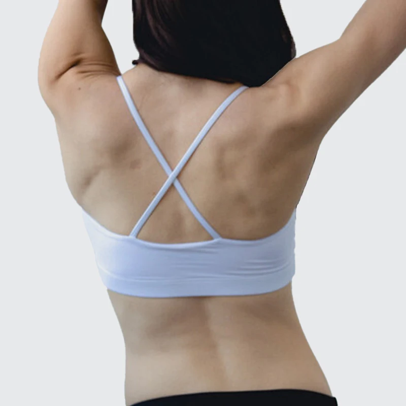 

OEM High Impact Strappy Sports Bra Tops Cross Back Plain Gym Vest Fitness Yoga Bra Sexy Underwear Sublimat Sports Bra For Women, Customized color