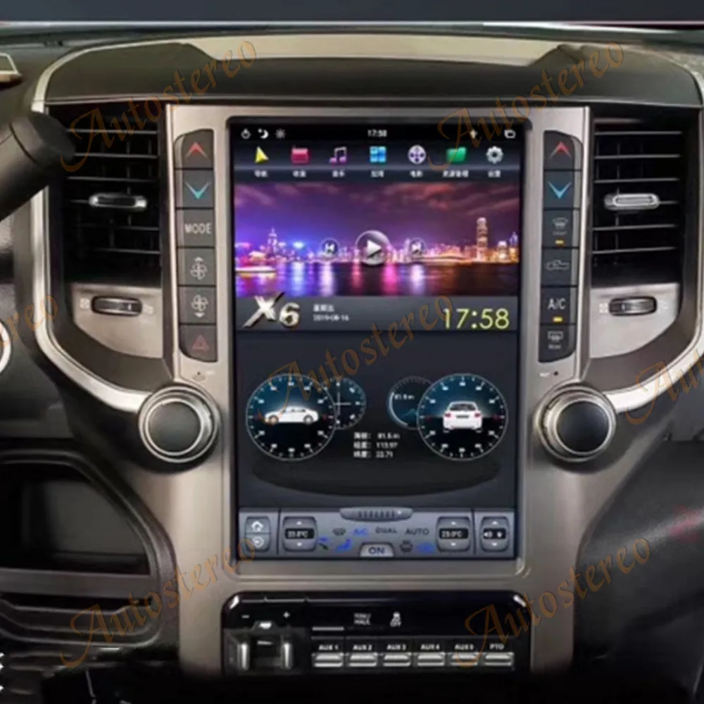 

12.1inch Tesla Screen Car radio Android 9.0 Car Gps Navigation For Dodge Ram 2018 2019 2020 HeadUnit Multimedia Player Stereo
