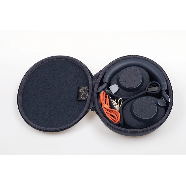 

2020 New Trend High quality pouch headphone charging case eva headphone case, Black