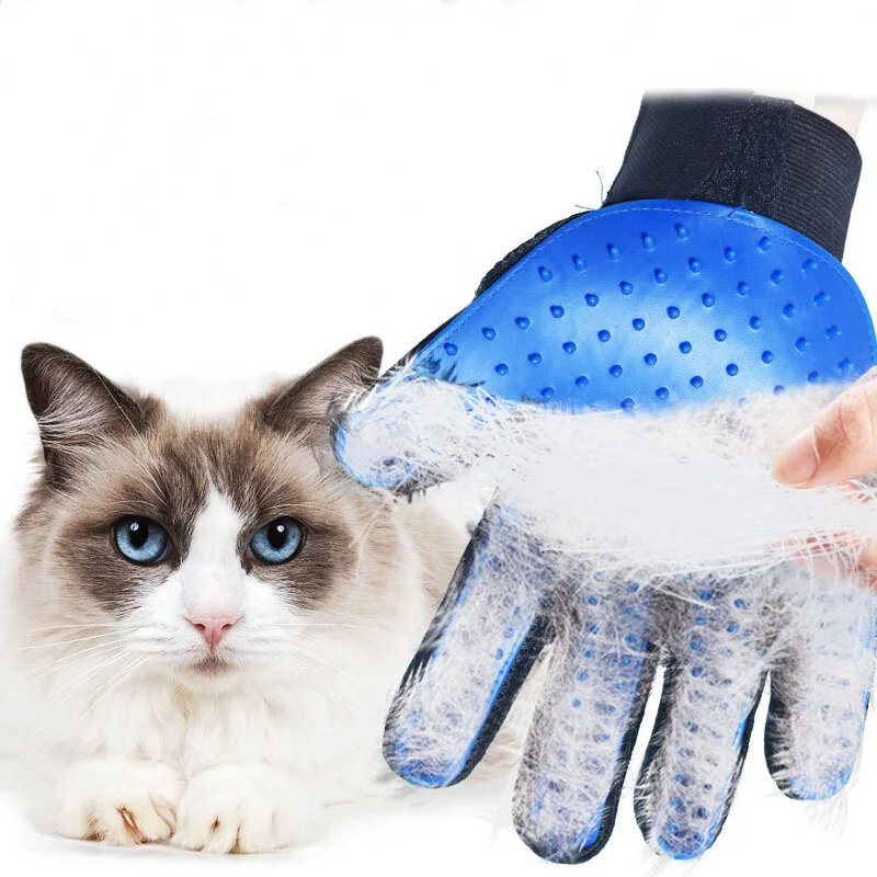 

Custom Silicone Pet Hair Remover Gloves Pets Grooming Glove Guantes de mascotas Deshedding Pet Grooming Glove, Picture