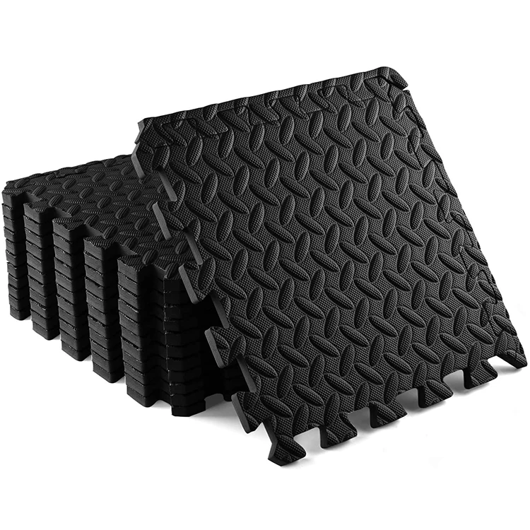 

Wholesales Eco Friendly  1cm Thick Gym Floor Mats Puzzle Exercise Mat with EVA Foam Interlocking Tiles, Red,blue, yellow, green, black, gray etc.