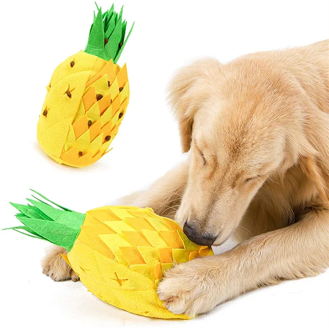

New Pet Activity Play Toy Cute Pineapple Dog Sniffing Toy