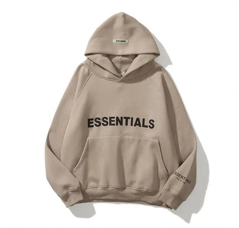 

New arrival Custom logo Men Thick ESSENTIALS Hood Sweatshirt Hoodie Pullovers Hoodies