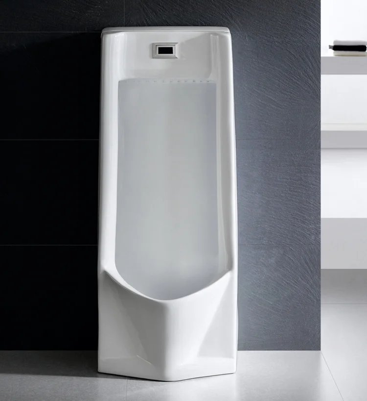 Saving water top flushing installation bathroom ceramic floor mounted sensor wc urinal for sale