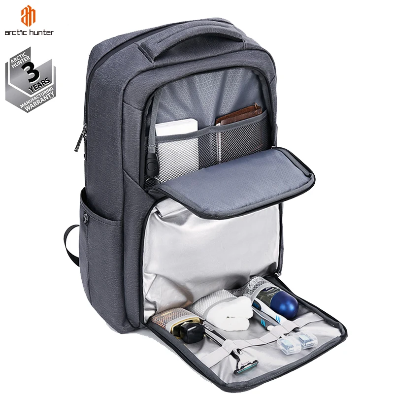 

Arctic Hunter 2020 Mochila USB Charging Shoes Toiletries Compartment Waterproof Travel Men Laptop Backpack Bag