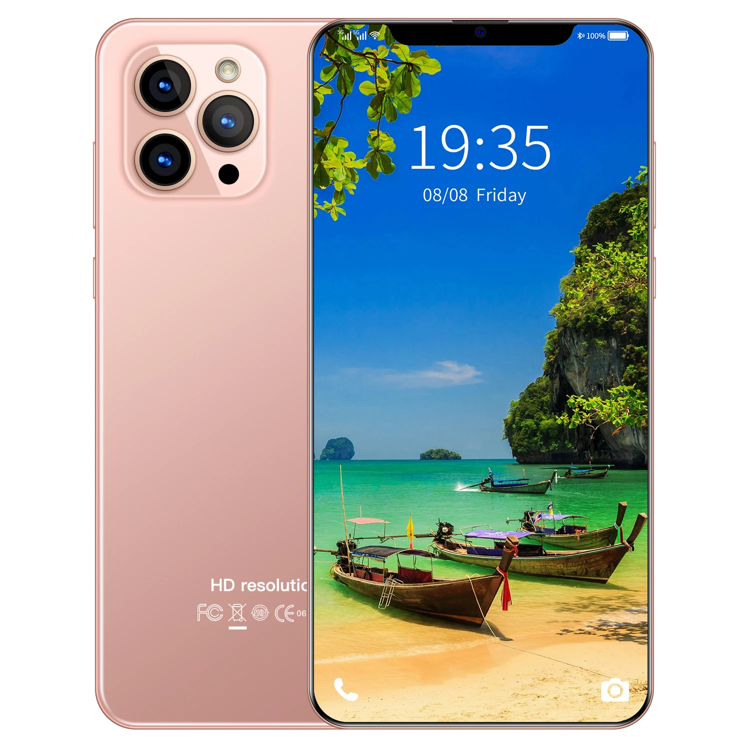 

New i12 pro max 7.2inch HD full screen mobile phone RAM12GB+ROM512GB 5600mAh battery 10 core smartphone, Black,rose gold,green