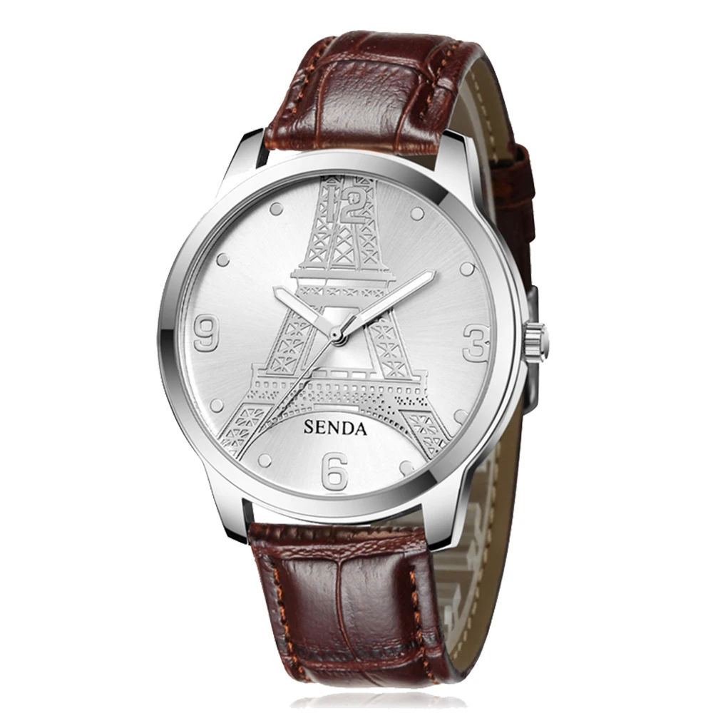 

Leather Watches For Men Brand 3ATM Water Resistant Sports Watches