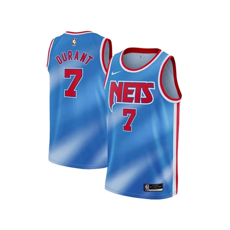 

Wholesale New Fabric Printing Brooklyn Nets Durant Irving Basketball Jersey, Customized colors