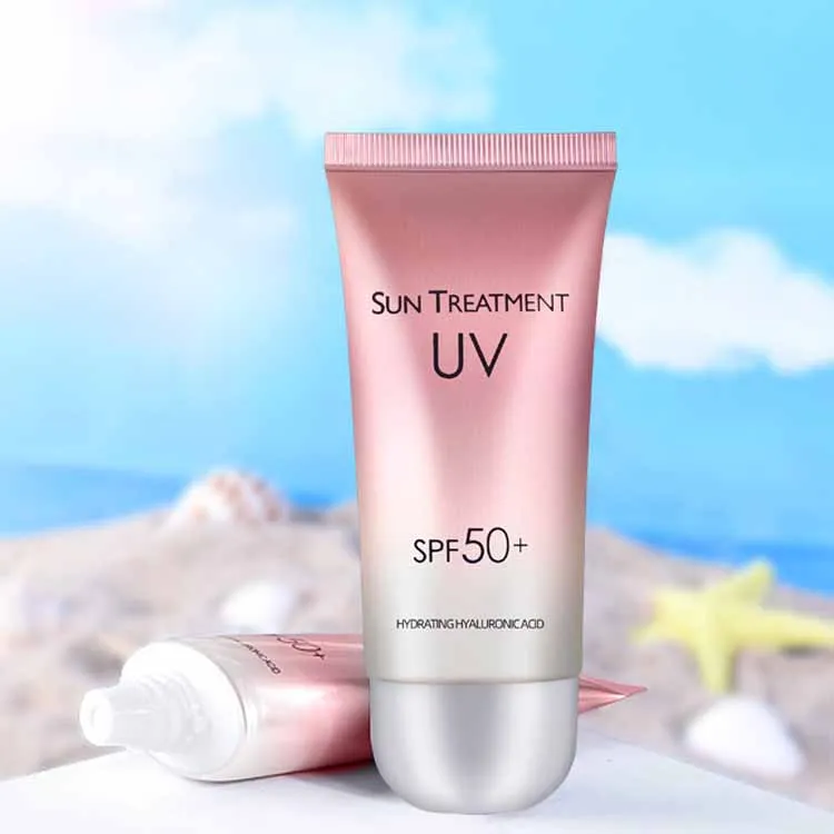 

SPF 50 Sunblock Sun Protection Screen Moisturizer Whitening Organic Sunscreen Cream, White color