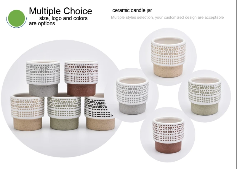 empty ceramic candle jar